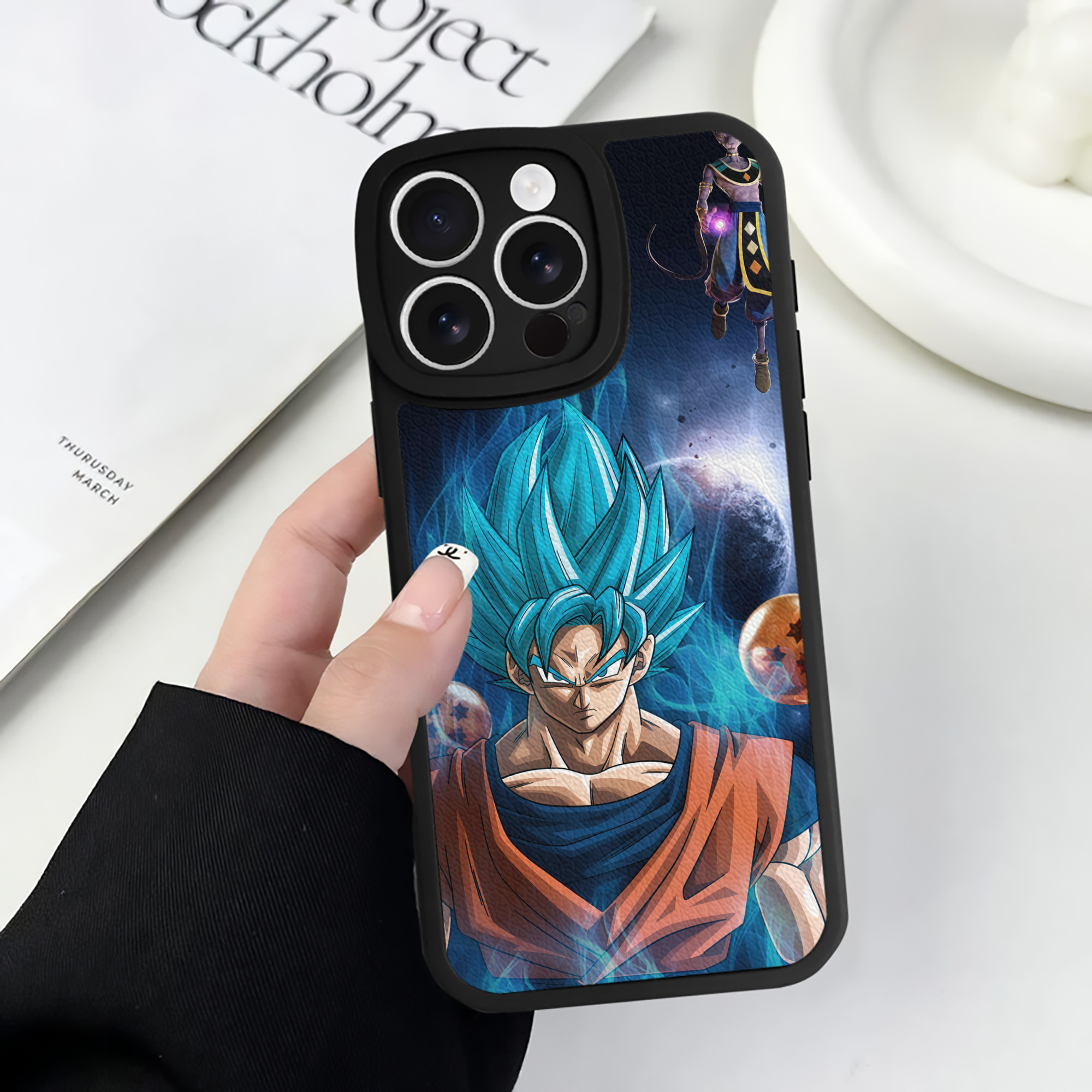 （画像用） ドラゴンボール DRAGON BALL 【iPhone 16シリーズ対応】シリコンスマホケース（レザー調） 材質：シリコン